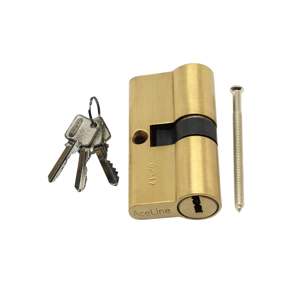 Brass Cylinder Lock with Master Key (4 Pcs)