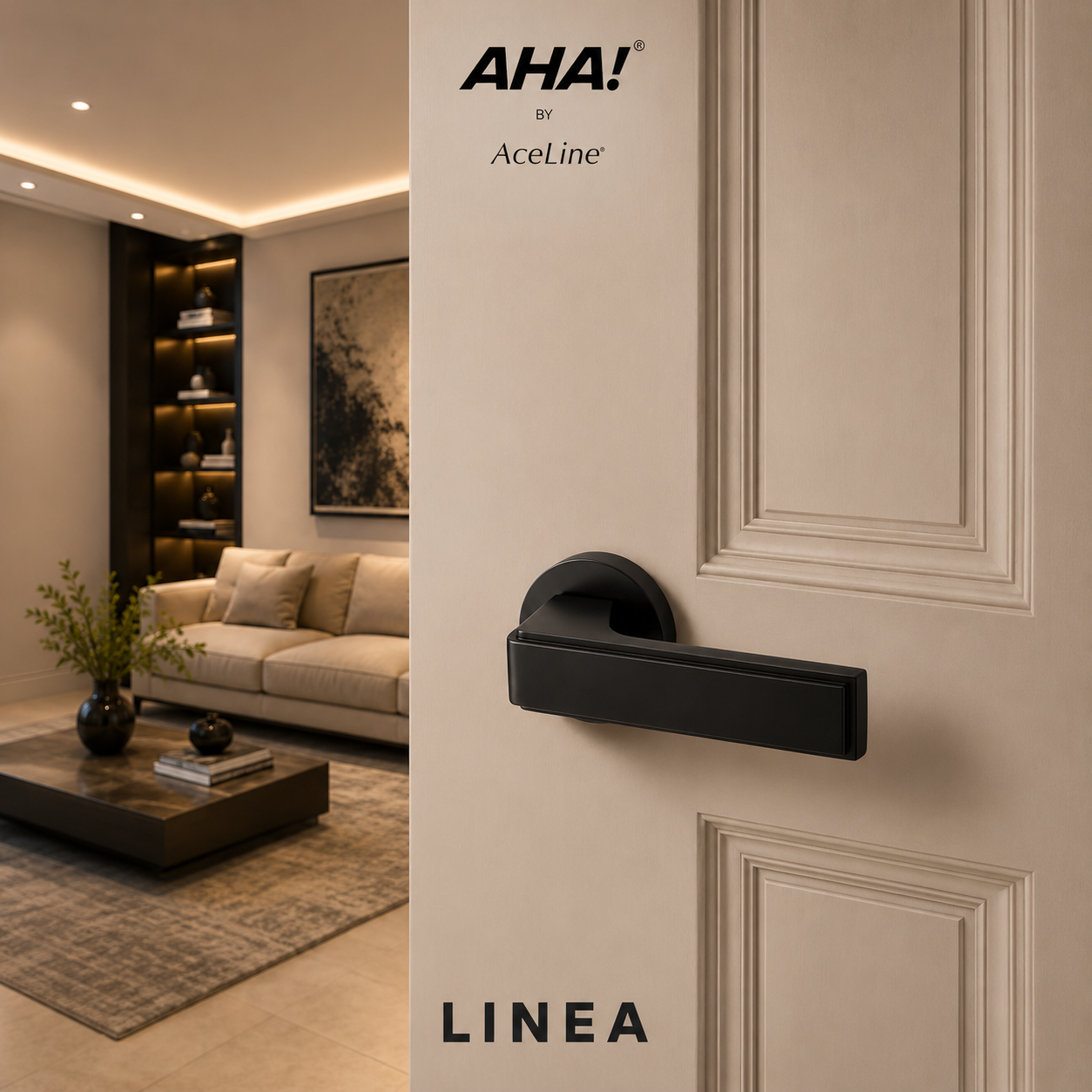 Linea Zinc Lever Handle