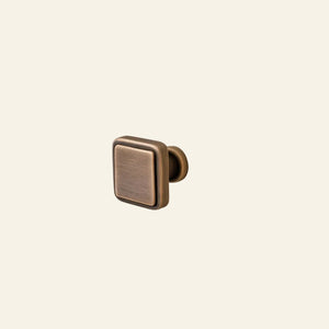 ORBEX furniture knob on a white cabinet with AceLine logo