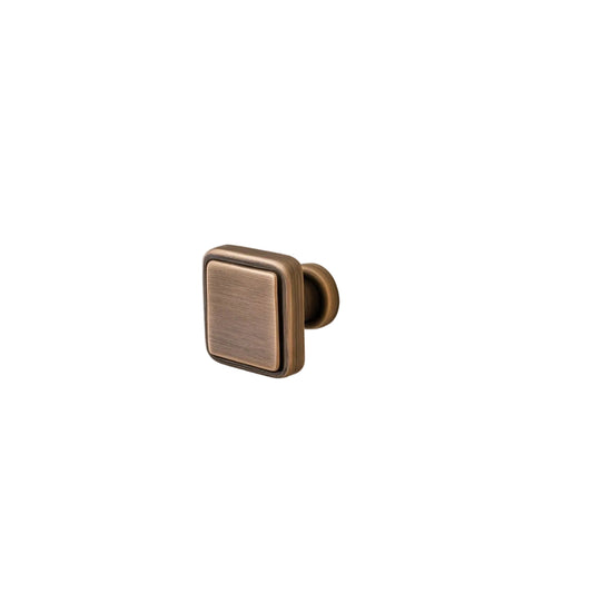 ORBEX furniture knob on a white cabinet with AceLine logo
