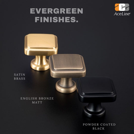 Orbex Solid Brass Furniture Knob