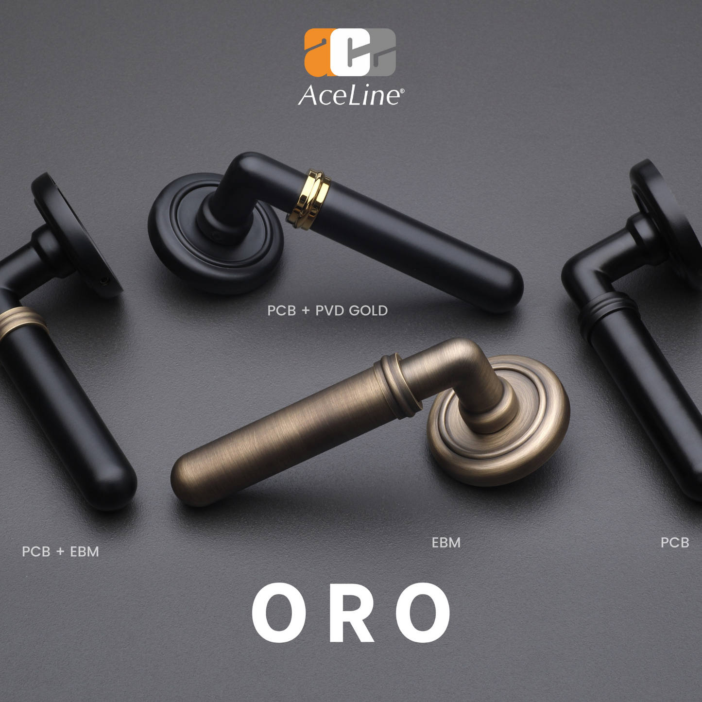 Oro Solid Brass Lever Handle