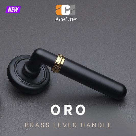 Oro Solid Brass Lever Handle
