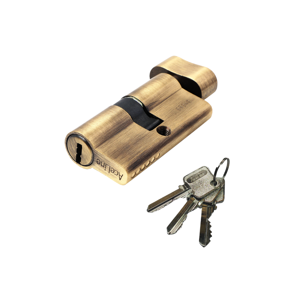 Brass Cylinder Lock with Master Key (4 Pcs)