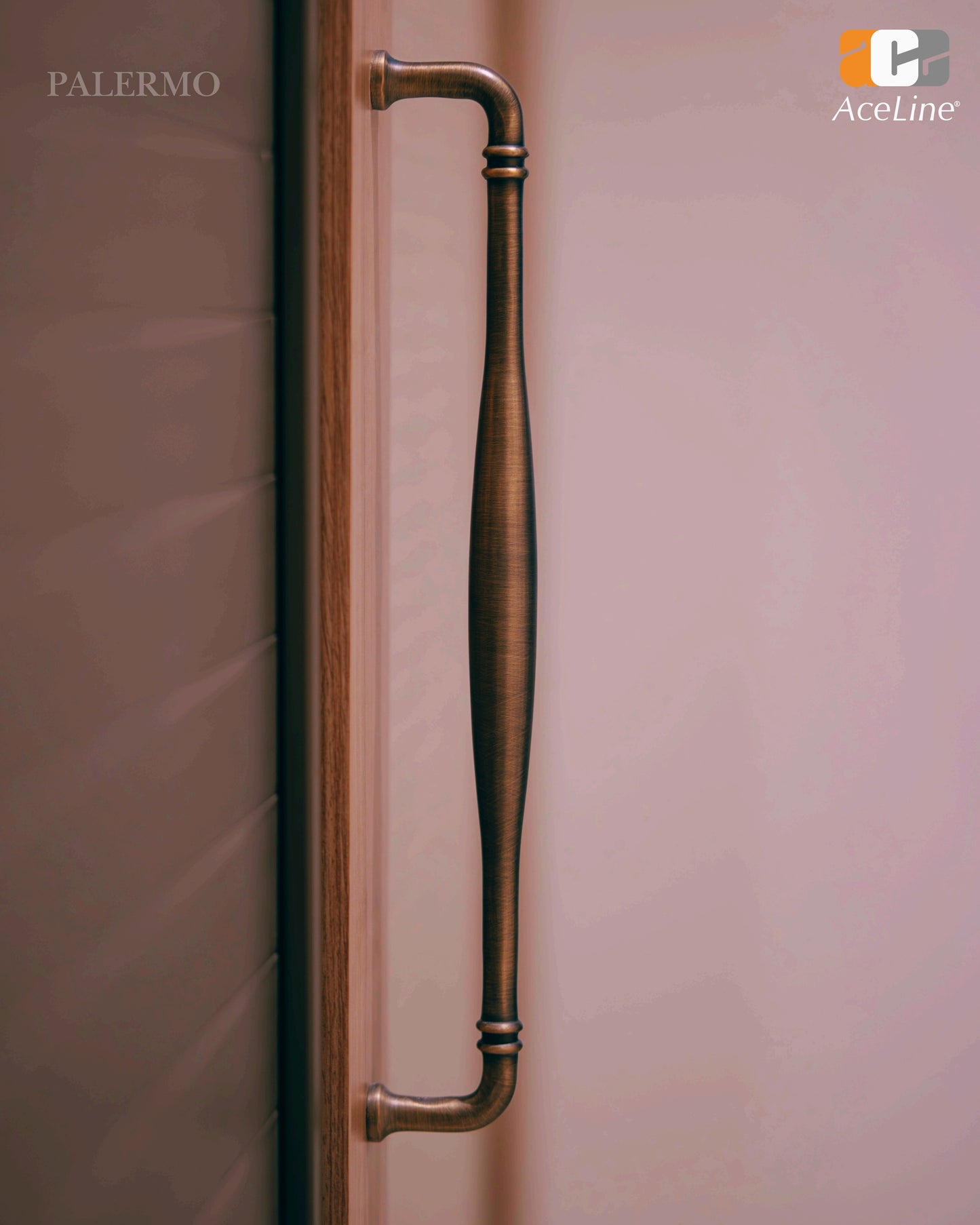 Palermo Solid Brass Cabinet Handle (1 Pair)