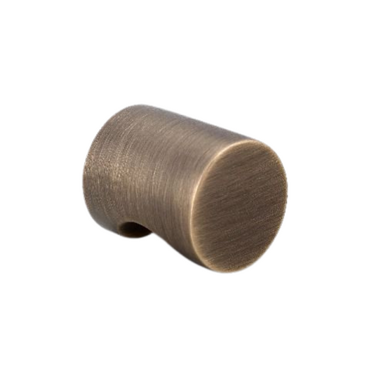 AceLine Riga single brass drawer knob with a smooth finish and a rounded, polished design.