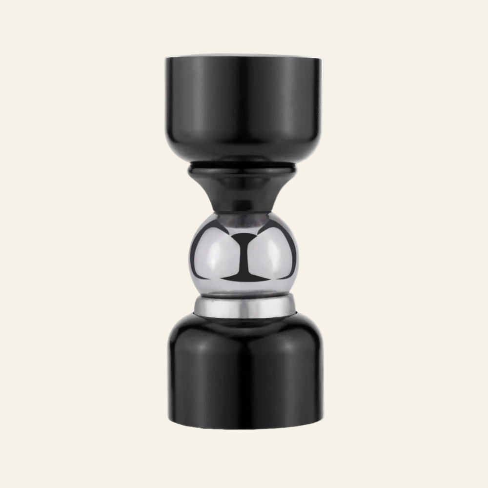 AceLine brass ball magnet door stopper with a shiny finish, designed to be wall mounted.