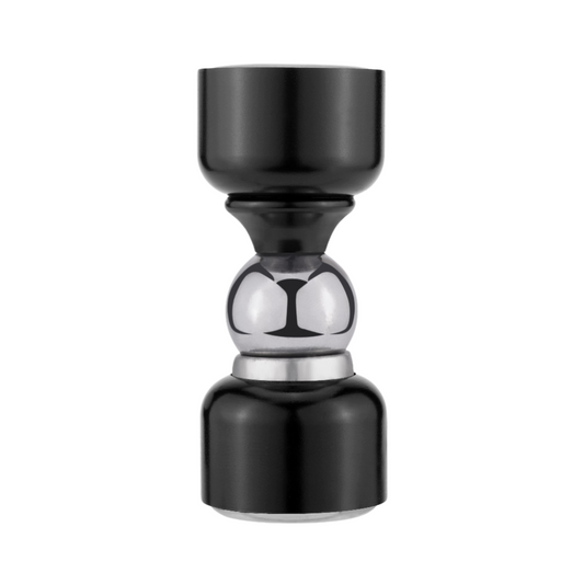 AceLine brass ball magnet door stopper with a shiny finish, designed to be wall mounted.