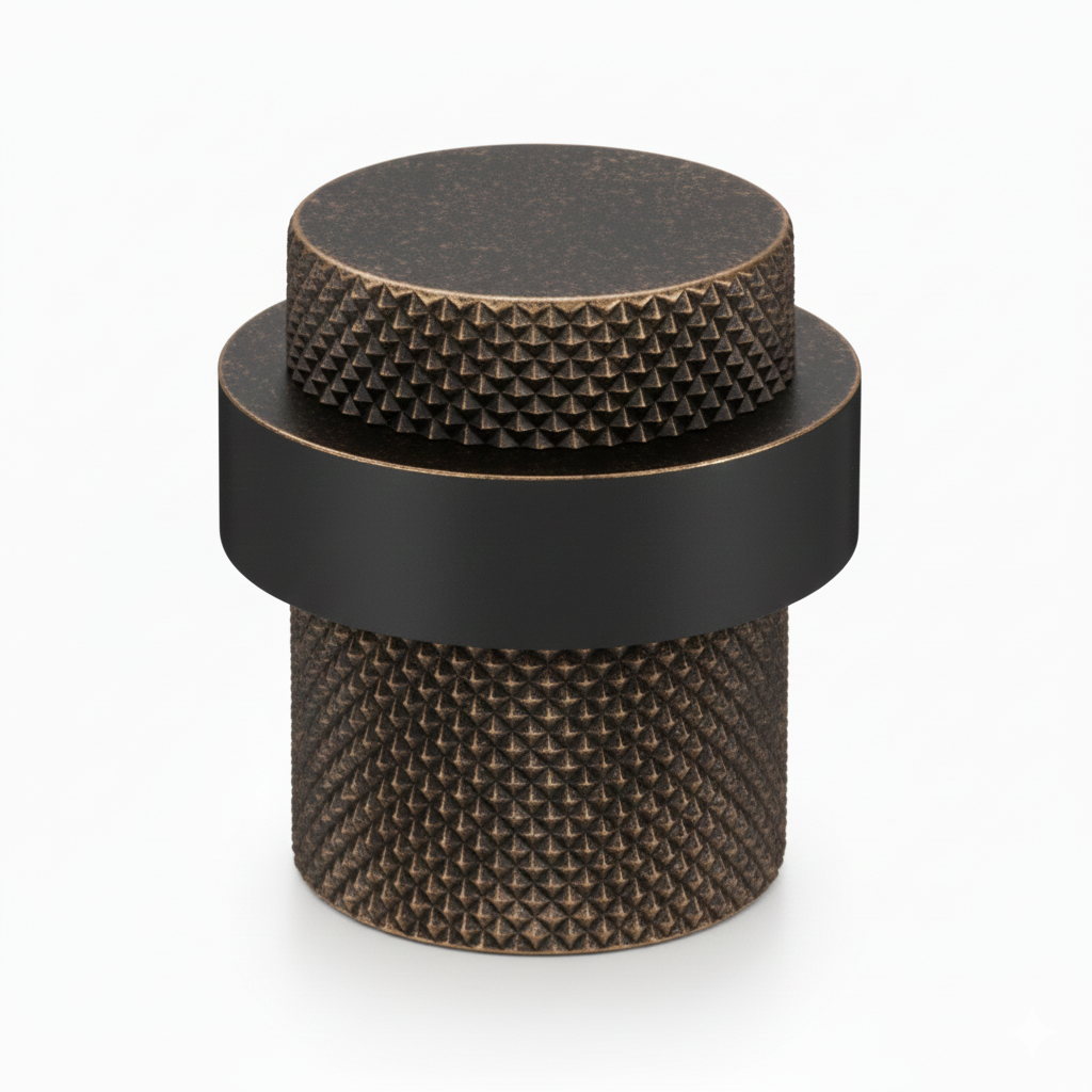 Eureka Solid Brass Floor Mounted Door Stopper