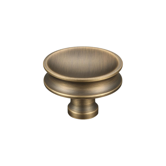 Kyiv Solid Antique Brass 40mm Drawer Knob