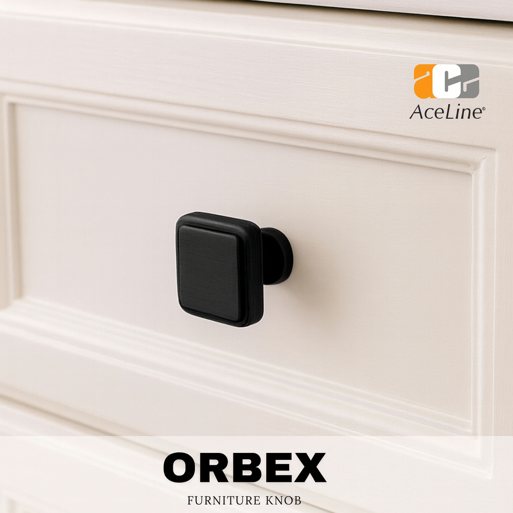 Orbex Solid Brass Furniture Knob