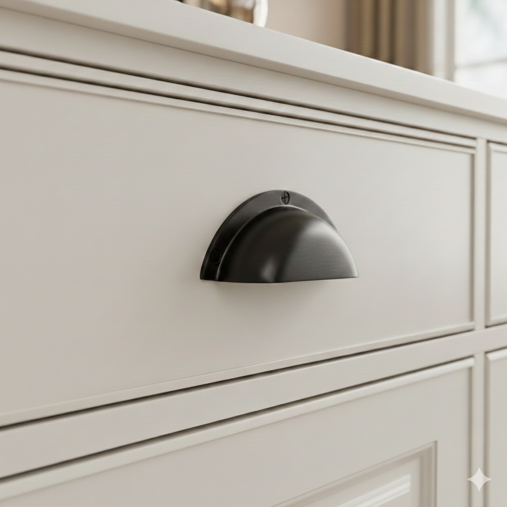 Pi Bin Brass Drawer Pull Handle