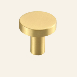 GOLDEN SATIN BRASS DRAWER KNOB