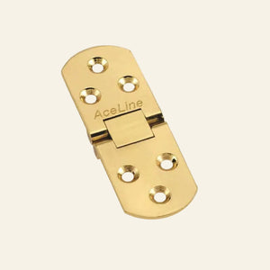 Brass Counter Hinge 30 X 35mm - Polished Brass (PBE)