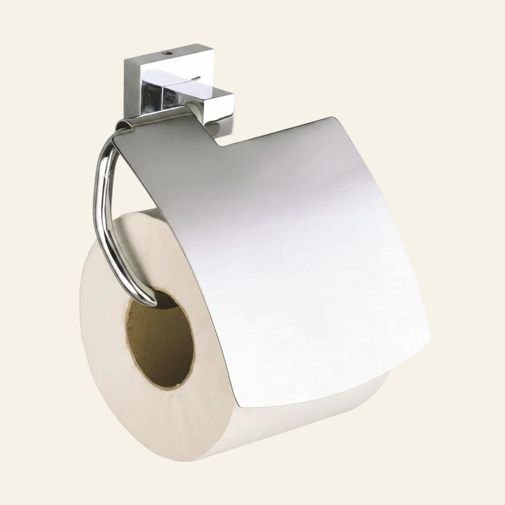 BRASS TOILET PAPER HOLDER CHROME