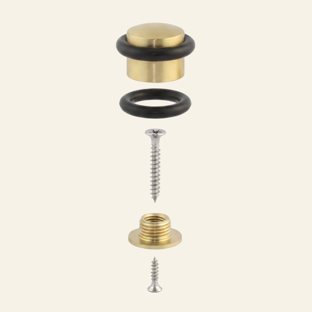 FLOOR MOUNTED BRASS DOOR STOPPER GOLDEN