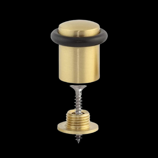 FLOOR MOUNTED BRASS DOOR STOPPER GOLDEN