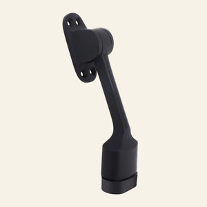 BRASS DOOR STOPPER BLACK