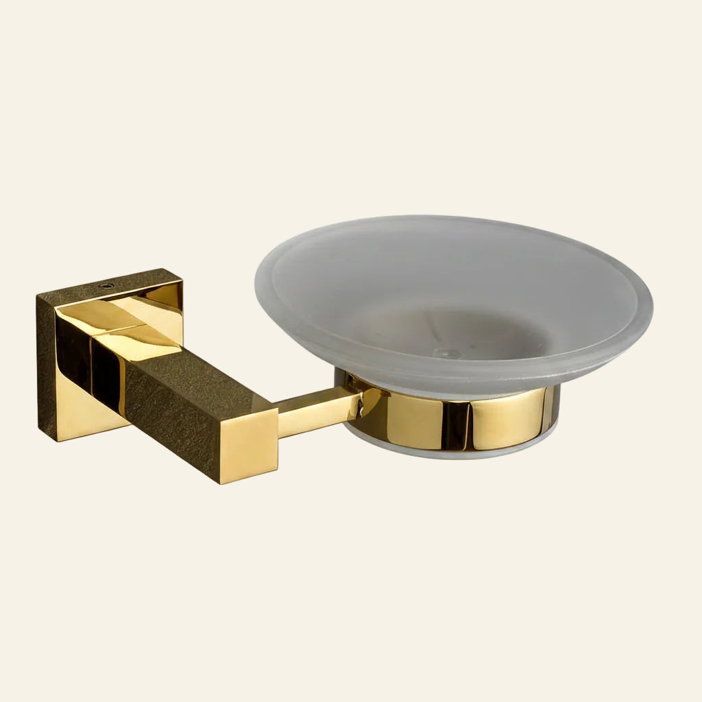 BRASS SOAP DISH GOLDEN