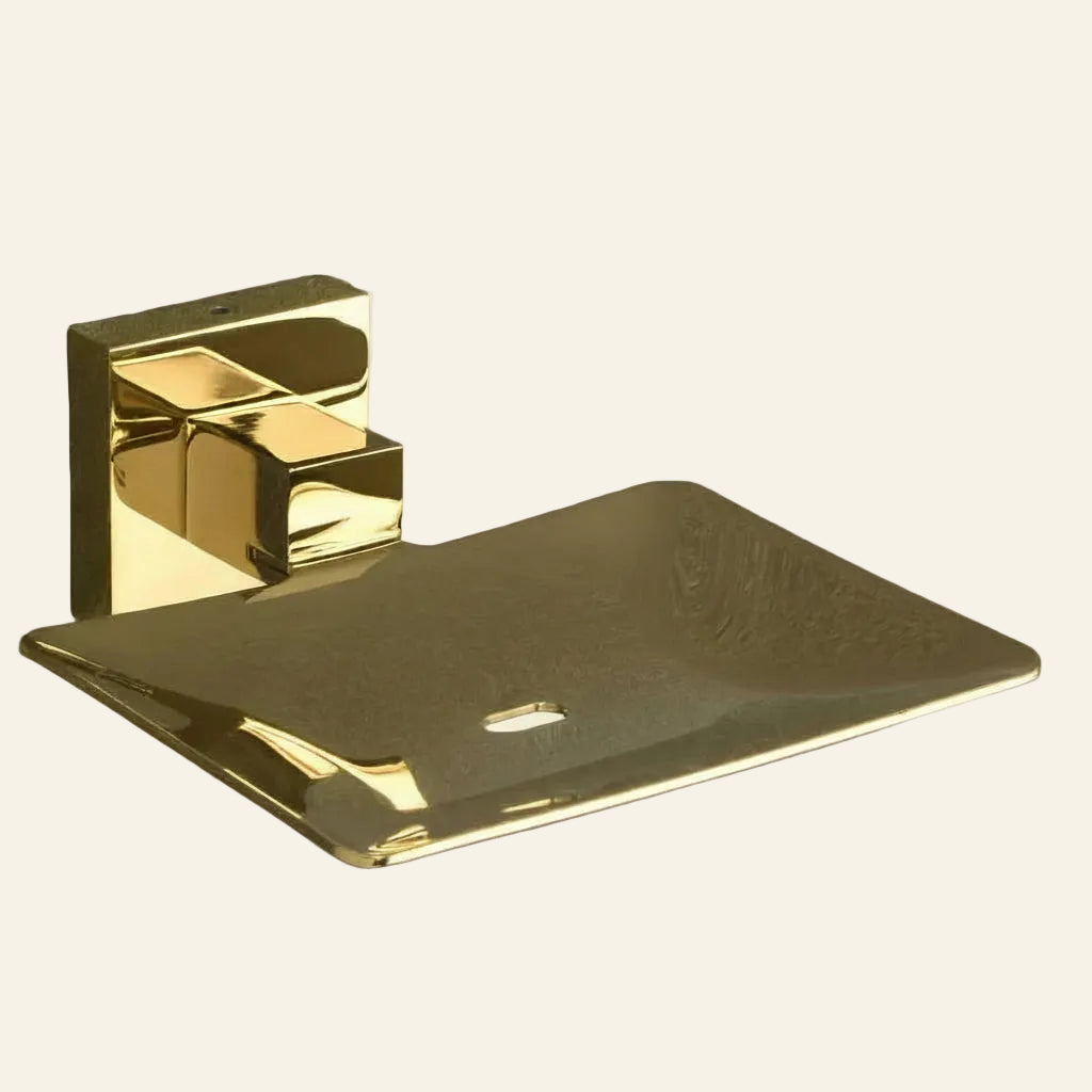 BRASS SOAP DISH GOLDEN
