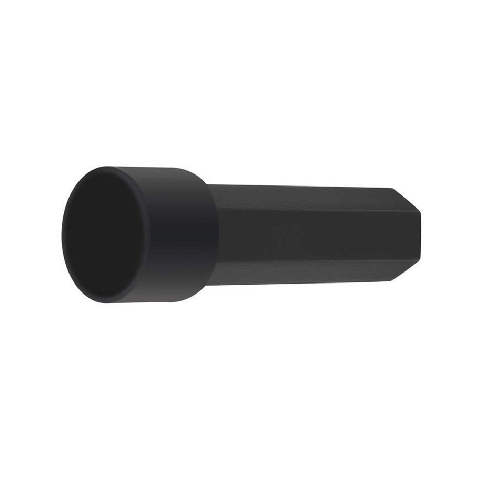 BRASS DOOR STOPPER BLACK