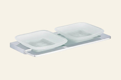 DOUBLE SOAP DISH BRASS