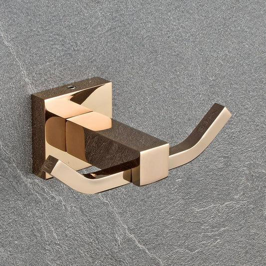 BRASS ROBE HOOK ROSE GOLD