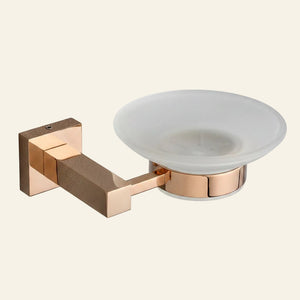 BRASS SOAP DISH ROSE GOLD