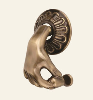 ANTIQUE BRASS DOOR KNOCKER