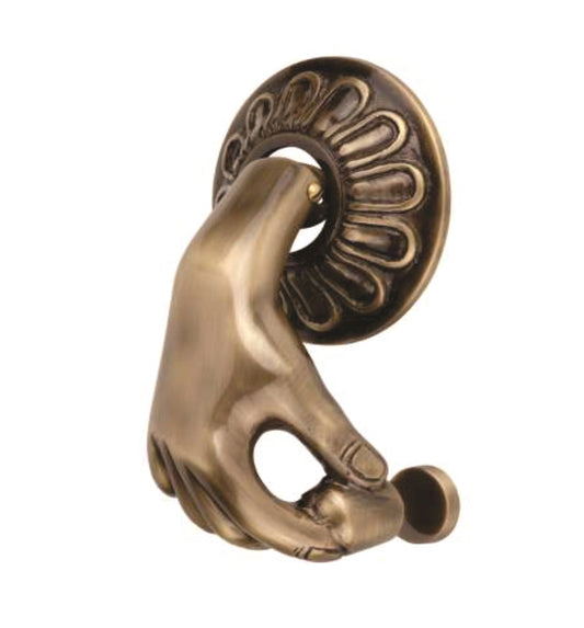 ANTIQUE BRASS DOOR KNOCKER
