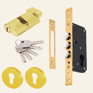 SLIDING DOOR LOCK GOLDEN