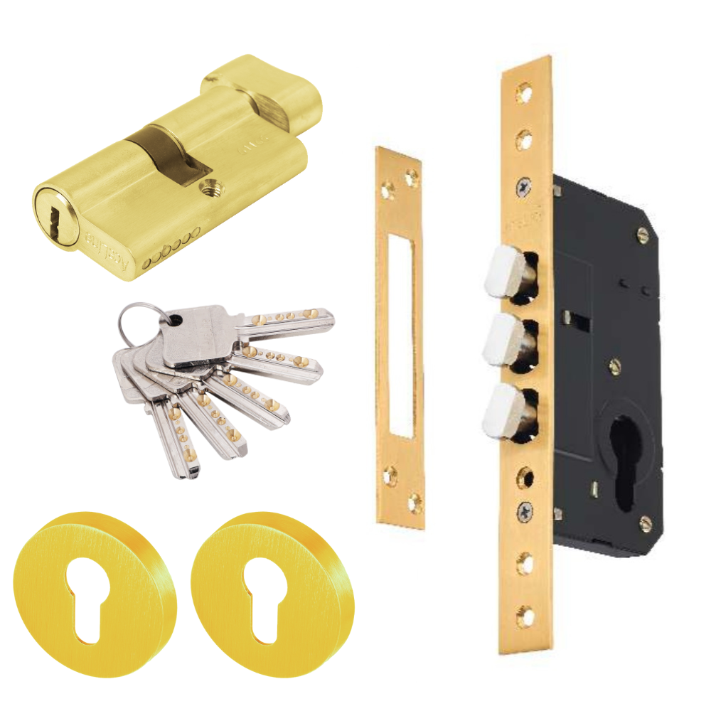 SLIDING DOOR LOCK GOLDEN