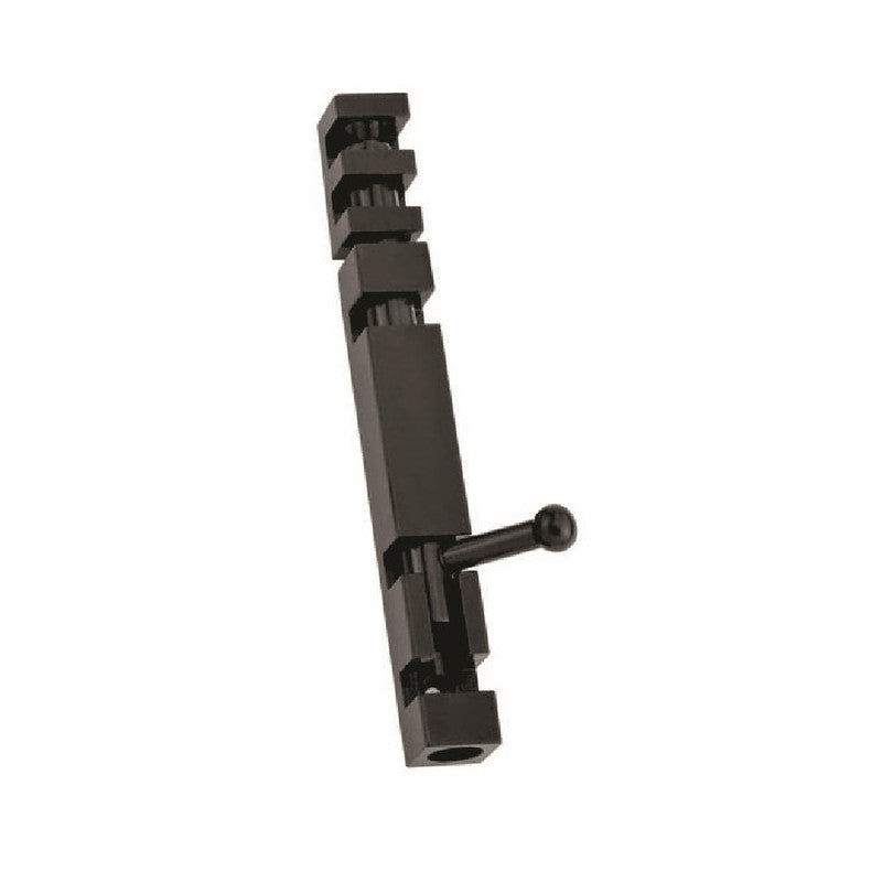 BRASS TOWER BOLT DOOR LATCH BLACK