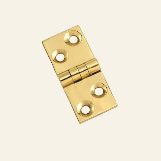 Brass Table Hinge 18 X 18 X 2mm - Polished Brass (PBE)
