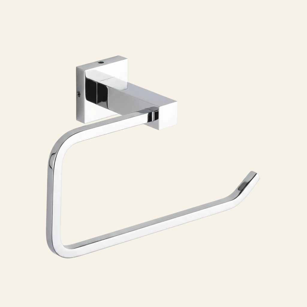BRASS TOWEL RING CHROME