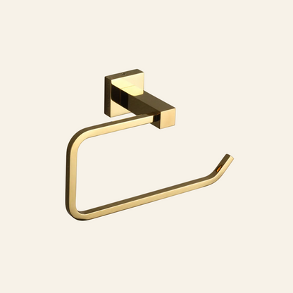 BRASS TOWEL RING GOLDEN