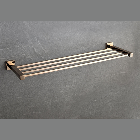BRASS TOWEL ROD HOLDER RACK ROSE GOLD