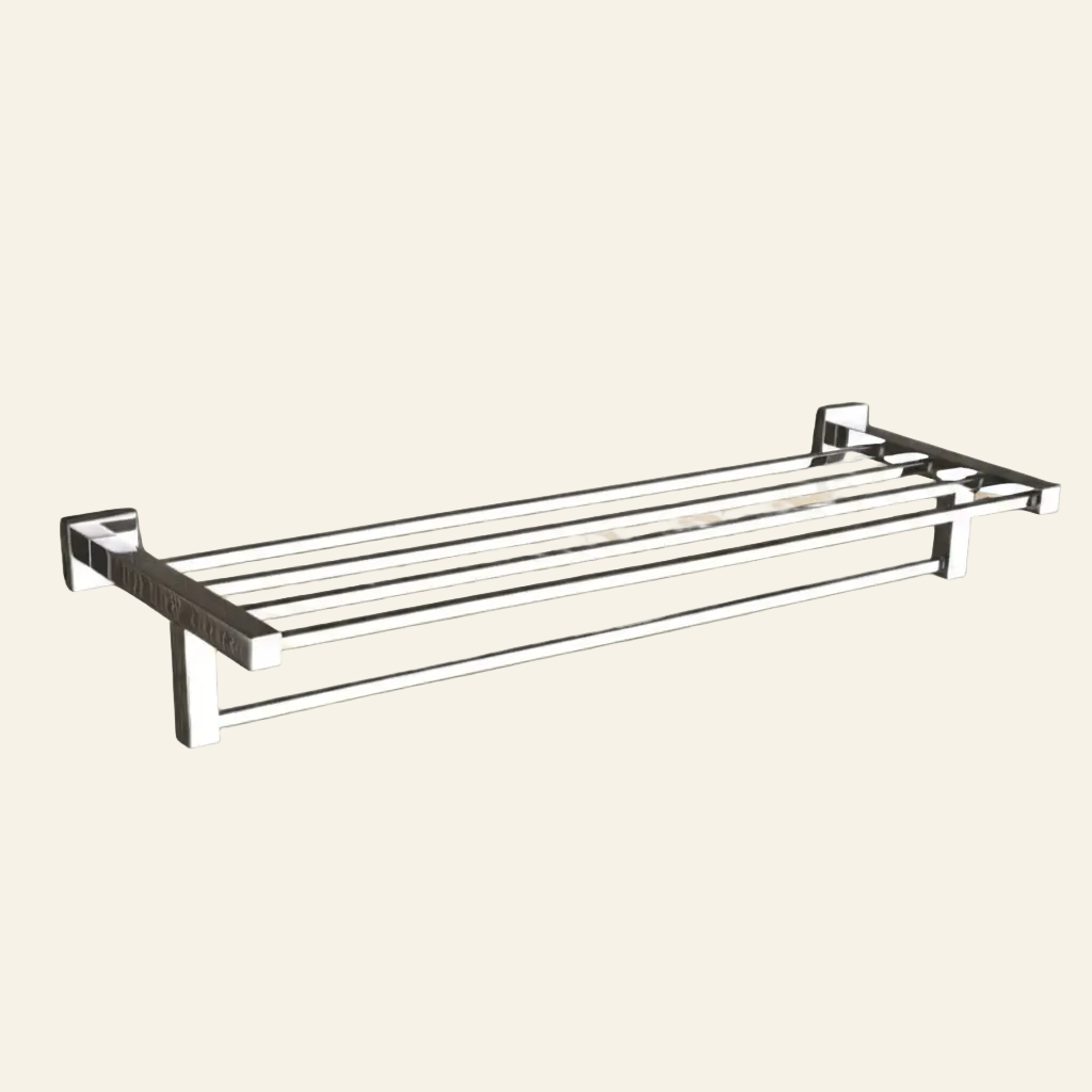 BRASS TOWEL ROD HOLDER RACK GOLDEN CHROME