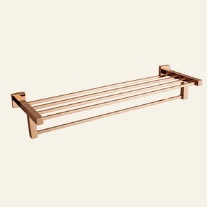 BRASS TOWEL ROD HOLDER RACK ROSE GOLD