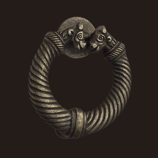 DOOR KNOCKER ANTIQUE BRASS