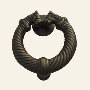 DOOR KNOCKER ANTIQUE BRASS