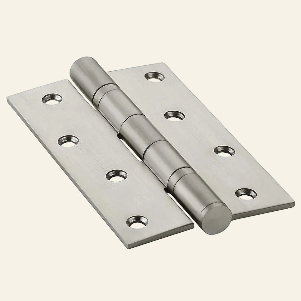 A stainless steel double ball bearing door hinge measuring 125x30x2.5mm.