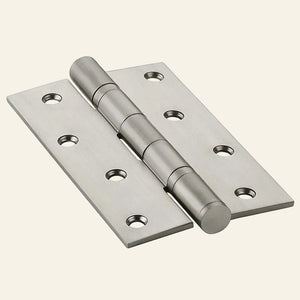 A stainless steel double ball bearing door hinge measuring 125x30x2.5mm.