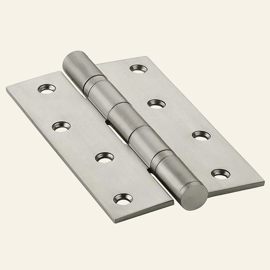 A stainless steel double ball bearing door hinge measuring 125x30x2.5mm.